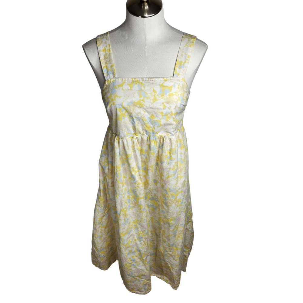 The Nines By Hatch Maternity Dress Size Small Floral Smocked Midi Sundress